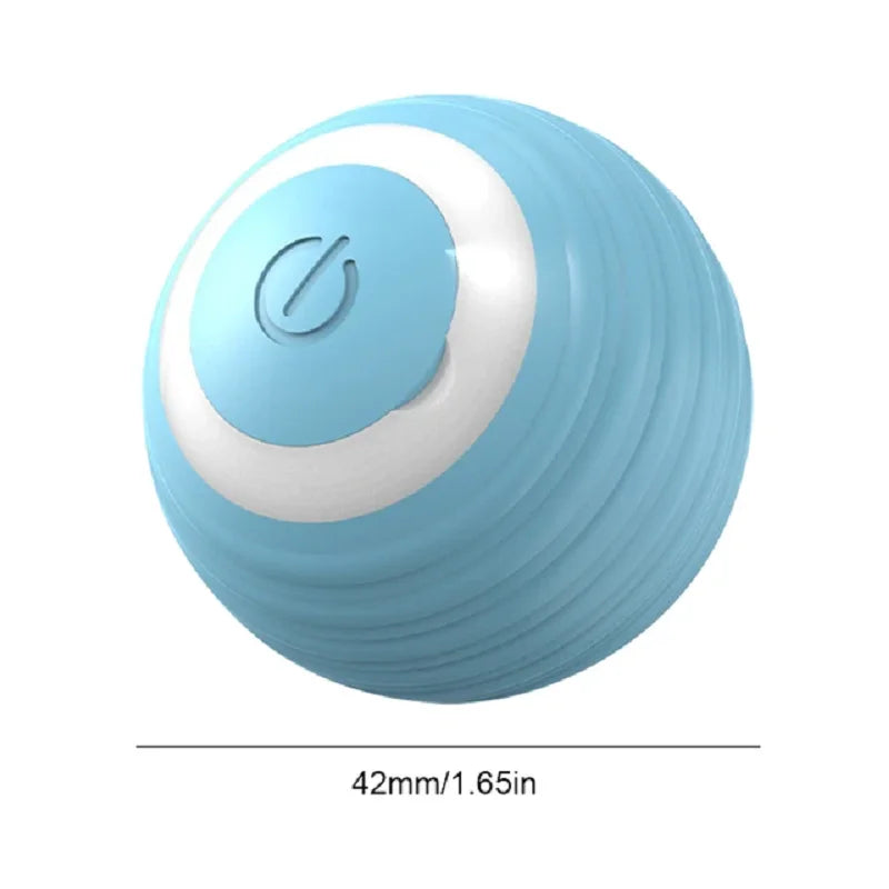 New Electric Cat Ball Toys Automatic Rolling Ball With Teaser Bird Cat Toys Pet Interactive Smart Sensor Rechargeable Cat Toys