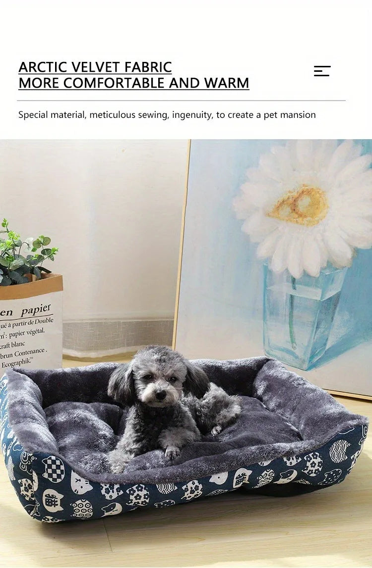Cozy Pet Sofa Bed – Dog & Cat Cushion Mat