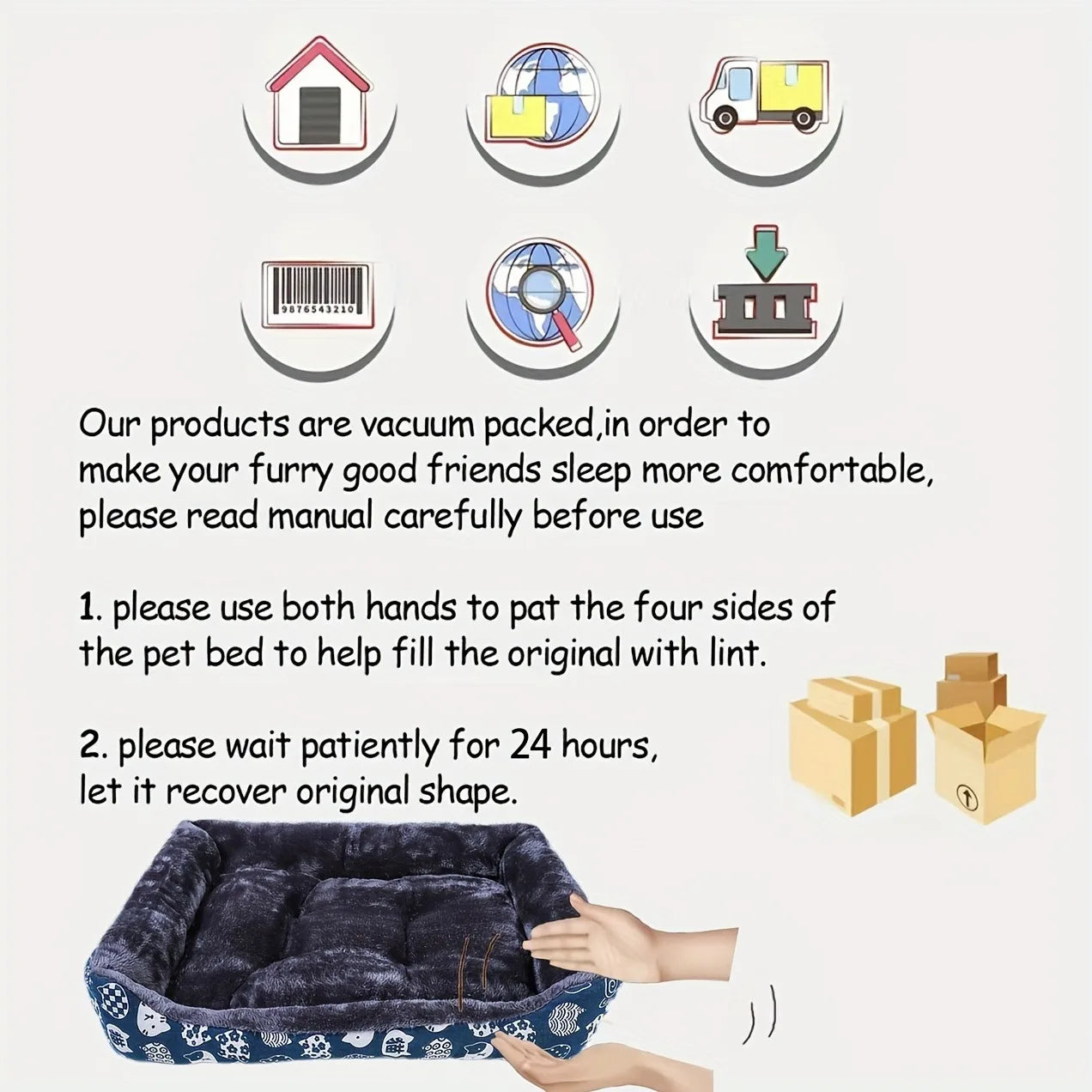Cozy Pet Sofa Bed – Dog & Cat Cushion Mat