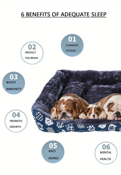 Cozy Pet Sofa Bed – Dog & Cat Cushion Mat