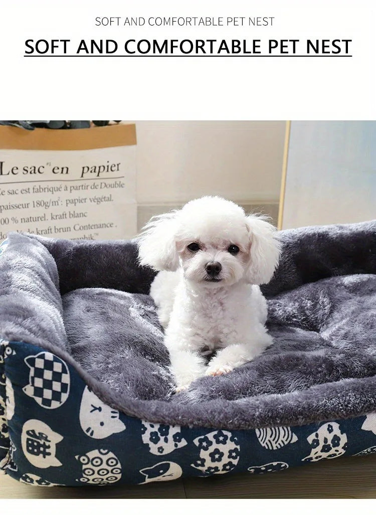 Cozy Pet Sofa Bed – Dog & Cat Cushion Mat