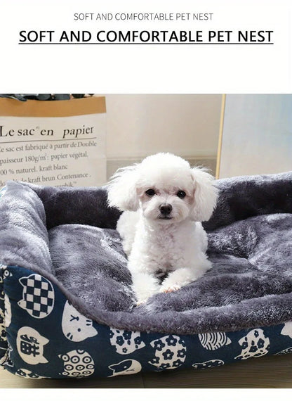 Cozy Pet Sofa Bed – Dog & Cat Cushion Mat
