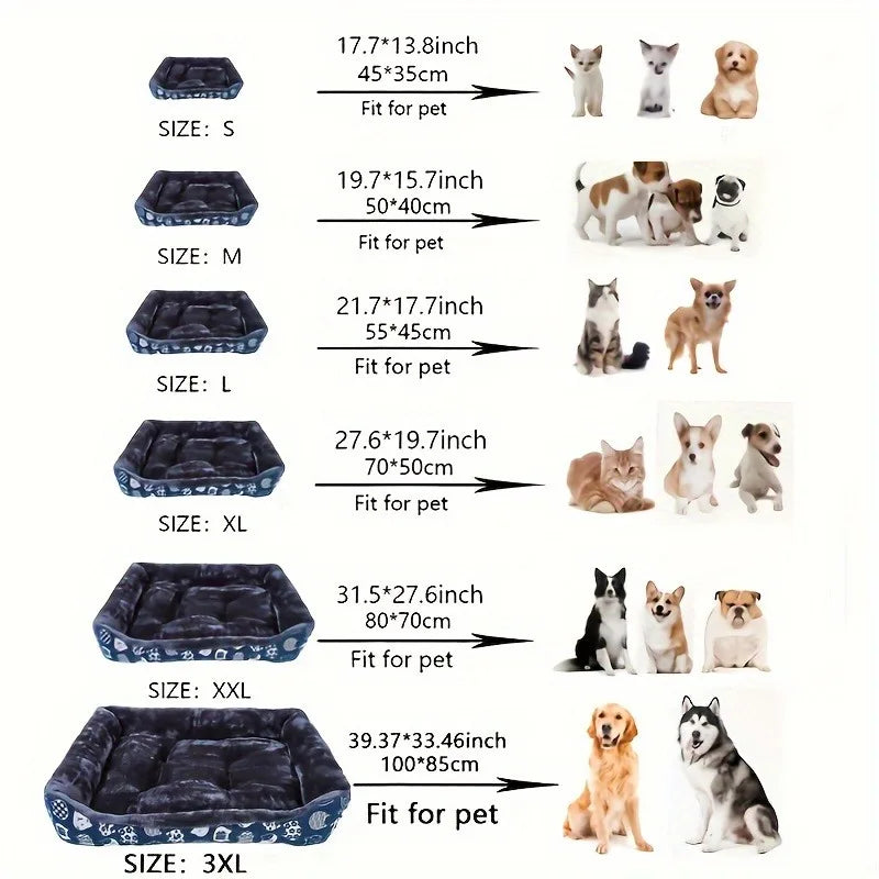 Cozy Pet Sofa Bed – Dog & Cat Cushion Mat