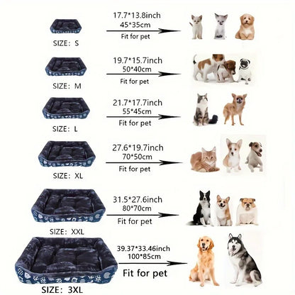 Cozy Pet Sofa Bed – Dog & Cat Cushion Mat